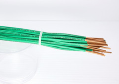 Lot of 26 Solid Grounding Pigtails 12 AWG – 10″ Long