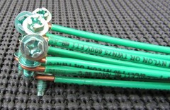 DOTTIE GP1250 12 1/2″ 12GA COPPER WIRE GREEN SCREW GROUNDING PIGTAIL – LOT OF 60