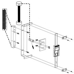 Digital Readout (DRO) and Quill Kit Mounting Bracket for Bridgeport Type Mills 6
