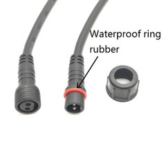 40cm Waterproof Male & Female Plug Wire Connector Cable Electrical Wire 2-8Pin
