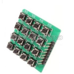 2PCS 4×4 Matrix 16 Keypad 16 Button Keyboard Module MCU Green Board for Arduino
