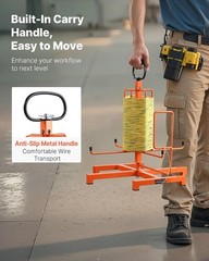 Portable Wire Dispenser Rack with Anti-Slip Handle – Ideal for Wiring Transport
