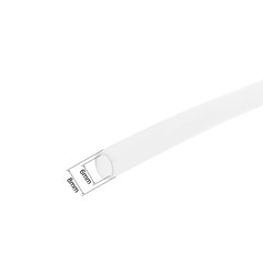 Silicone tube, 6mm ID x 8mm OD 1m rubber pipe for pump transfer white