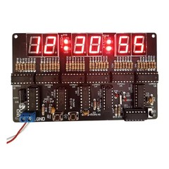 1PC 6-bit Digital Circuit Clock Electronic Kit Electronic Clock Teaching Kit DIY