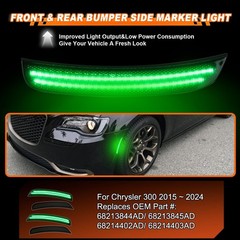 4PCS LED Fender Side Marker Lights Smoked Lens for Chrysler 300 2015-2024 -Re…