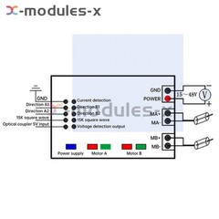 H-bridge 100A DC Motor Drive Module High Power Motor Speed Control 2 Channel DIY