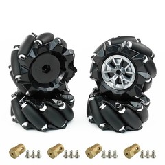 Mecanum Wheel 65mm 80mm 97mm Omni Wheel with 6mm Hexagonal Metal Coupling Mot…
