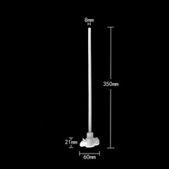 Smooth surface, no adhesion to viscous samples and easy to clean