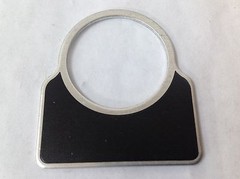 LEGEND PLATE 30mm, Blank Black, NEW, Set of 10, (Qty avail) Square D 9001 KN