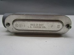 Red O Dot L.E. Mason Co 1″ SCV 3 Conduit Body-LB-VOL. 12.0 CU IN. – NEW Surplus!