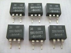 DIODES INCORP SBG104CT Diode Schottky 40V 10A D2PAK – Lot of 6 Pieces NEW!! NOS