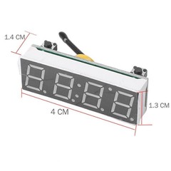 3 in 1 LED DS3231SN Digital Clock Temperature Voltage Module Electronic