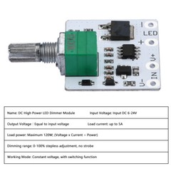 2/4/6Pcs LED Mini Dimmer Constant Voltage Module Stepless Knob Potentiometer DIY