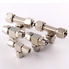 4/6/8/10/12/14/16mm Tube Tee Pneumatic Air Hose Coupler Fitting Quick Connectors