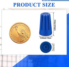 Waterproof Outdoor Electrical Connector Cable Terminal blue