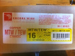 #16 YELLOW, GREEN, STRANDED COPPER WIRE MTW/TEW 500 FT