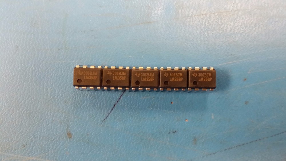 (10 PCS) LM358P TI OP Amp Dual GP Â±16V/32V 8-Pin PDIP