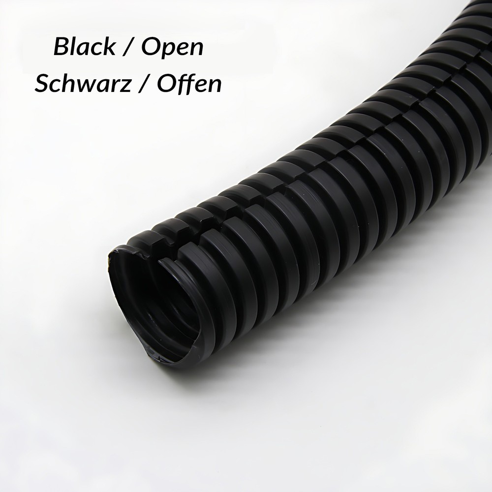 Conduit Spilt Cable Tidy Flexible Tube Convoluted Protection Tubing PP Organiser
