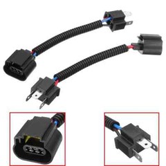 Universal Headlight H4 9003 to H13 9008 Socket Plug Connector Wire Harness