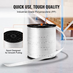 VEVOR Polyester Pulling Tape Mule Tape 3/4″ x 1053′ 2500 lbf Tensile Capacity