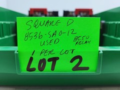 Square D 8536-SA0-12 Nema Size 00 Motor Starter Form S Series B B5.50 Relay