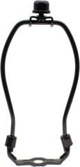 Heavy Duty 6 Inch Lamp Shade Harp Holder Kit Frame Lampshade : Black