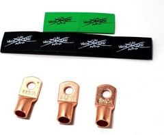 Sky High Oversized 1/0 Gauge AWG Big 3 Upgrade Green/Black Black, Green