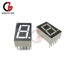 10PCS Common Anode 10-Pin 1 Bit 7 Segment 0.56″ Blue LED Display Digital Tube