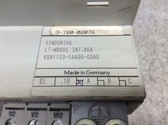 Siemens 6SN1123-1AA00-0DA0 Simodrive LT Modul INT 80A 6SN11231AA000DA0