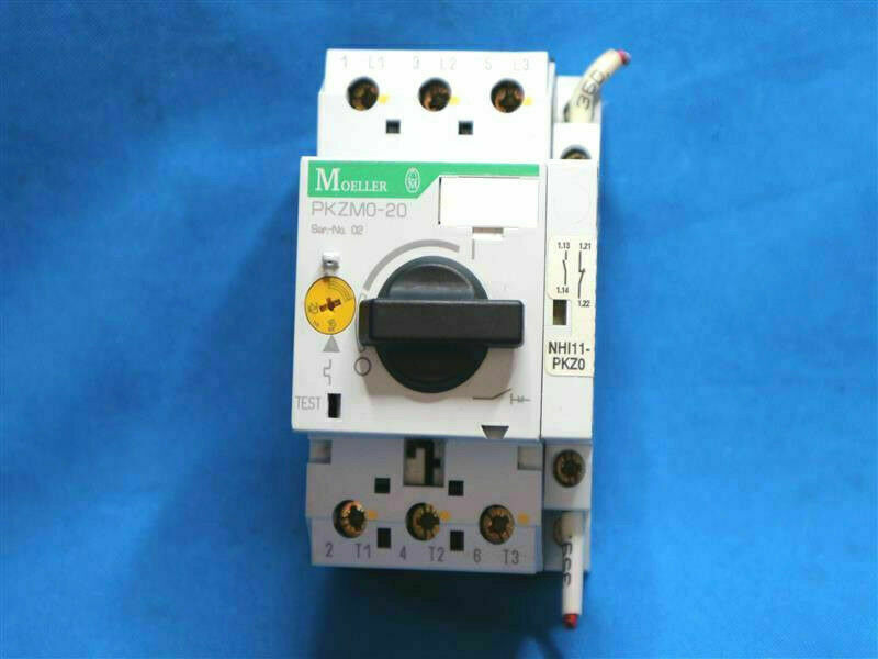 Moeller PKZM0-20 PKZM020 Contactor w/ NHI11-PKZ0
