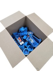 LOT OF 100 Mixed Lot Of Plastic Electrical Boxes Many Types And Sizes