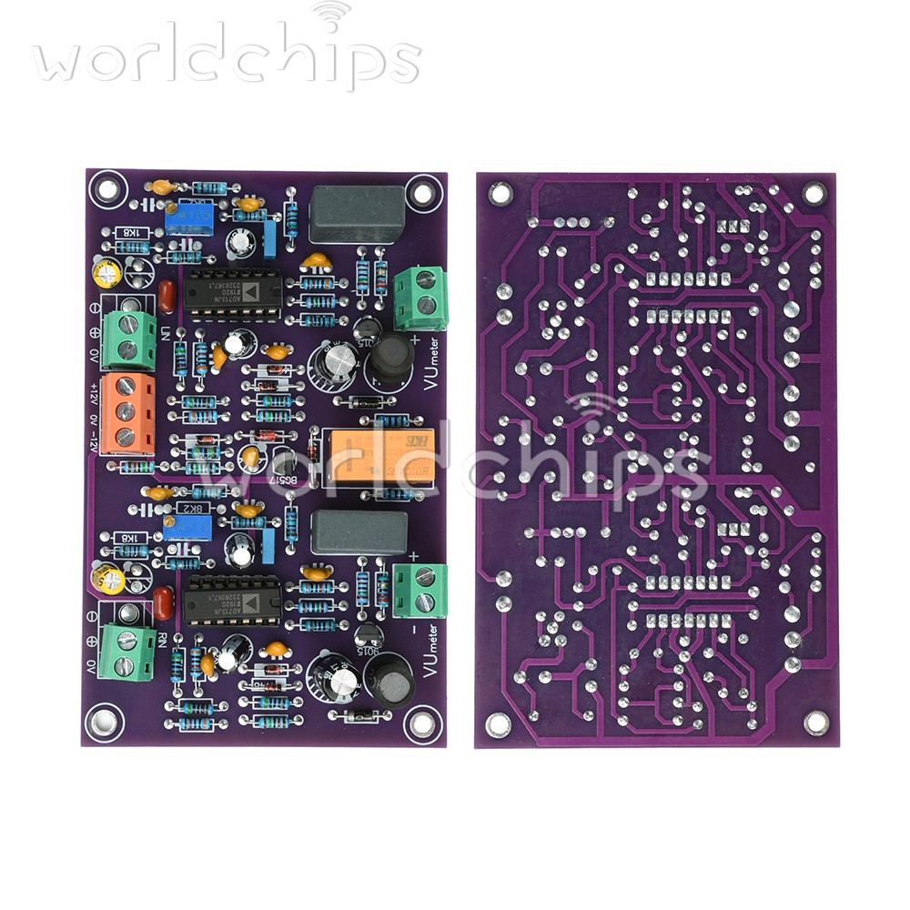 DC12-15V Positive&Negative Power Supply Professional VU Meter Head Driver Board