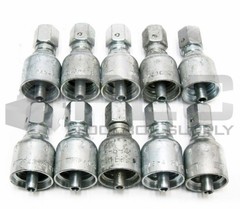 LOT OF 10 NEW PARKER 1C343-6-4 HYDRAULIC FITTING 1/4″ HOSE X L 6MM FEMALE