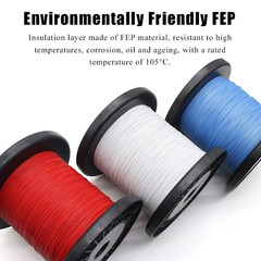 PTFE Cable Wire 26-40 AWG Electronic Wire Flexible Tinned Copper Cable UL10064