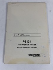 TEKTRONIX P6131 10X PASSIVE PROBE INSTRUCTION MANUAL W/INSTRUCTION SHEET