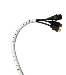 Spiral Cable Wrap Tidy Sleeve Wire Management Loom Tube 6-24mm 1-10m