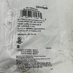 Leviton 161-16D33-UE Female Detachable Plug 400A 600V 2/0 to 4/0 Mexico