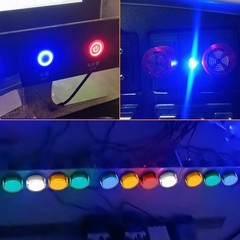 Energy Saving Indicator Light 12V 24V 110V 20mA 16mm Mounting Hole Green Yellow