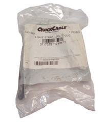 QuickCable 7401-001 Braided Ground Strap 3/8″ Hole, 4 Gauge, 9” Lug-To-Lug