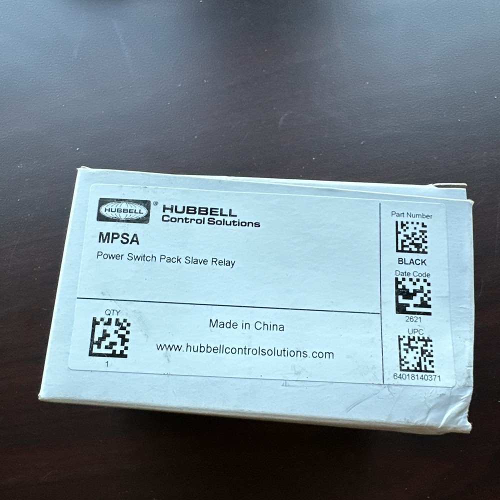 Hubbell MPSA Power Switch Pack Slave Relay
