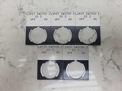 8 Pack Allen Bradley 30mm Push Button Legend Plate ON OFF *New See Pictures