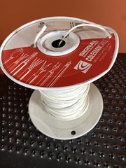 (2lbs And 13oz) Coleman 22/2 Zip CMR/CL3 Sound & Security Cable White