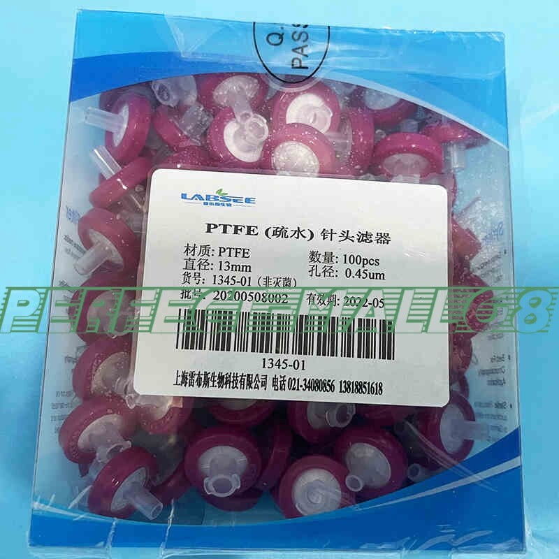 Qty:100 /box New For 1345-01 PTFE Organic 13mm * 0.45um Filter