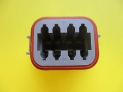 DEUTSCH DT06-08S WATERPROOF CONNECTOR PLUG, LOT OF 10