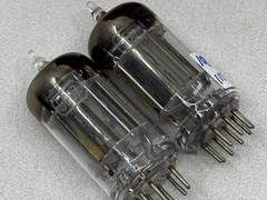 (2)RCA 5687 Vacuum Tubes Bronze Plates O Getters Copper Rods Tests NOS Amplitrex