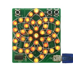 43 LED Flow Light Kit Electronic Windmill DIY Electronic Kit Soldering Practice