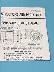 Dwyer Photohelic Series 3000 Pressure Switch/Gage, 160440