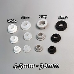 Snap On Grommets Silicone Rubber Plug Bung Cable Wiring Protect Bush 4.5mm~30mm