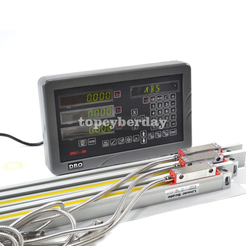 SINPO 3 Axis Digital Readout +3 Linear Scales Complete DRO kit for Mill Milling