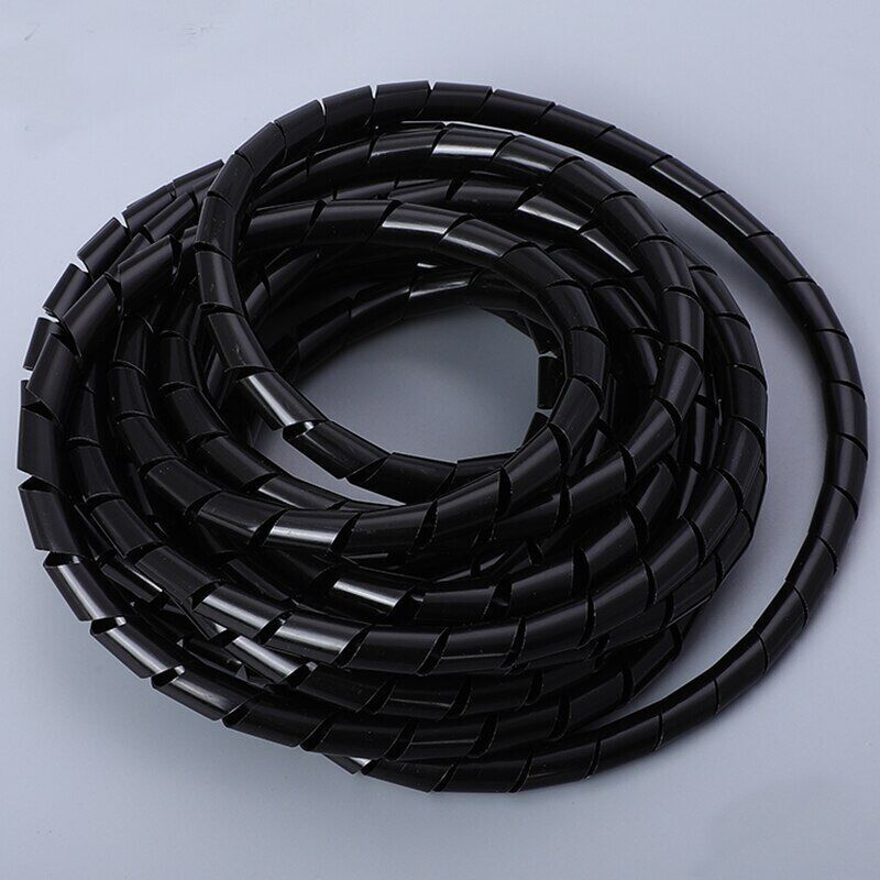 10m Spiral Wrap Cable Tidy Leads Binding/ PC TV Home Cinema Wire Management CCTV